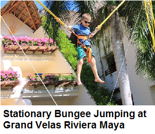 Stationary Bungee Jumping in Grand Velas Riviera Maya Stationary Bungee Jumping in Grand Velas Riviera Maya
